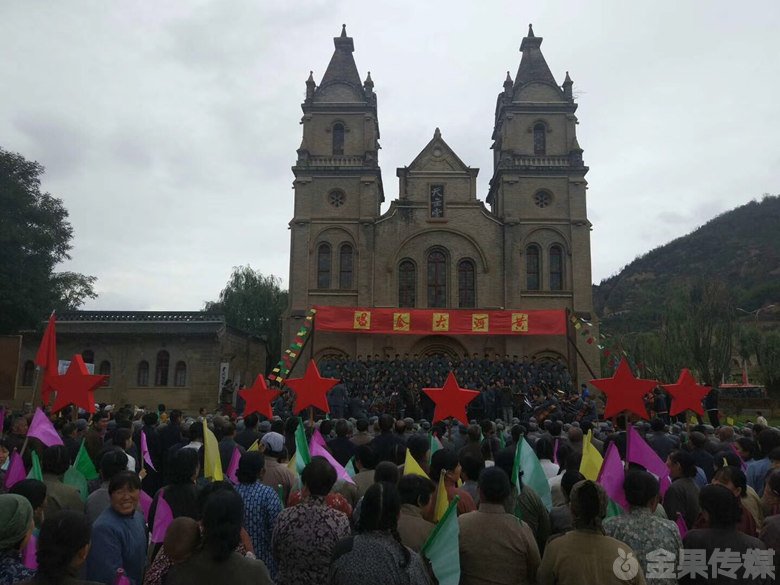 中国与哈萨克斯坦首部合拍故事影片《音乐家》延安拍摄点